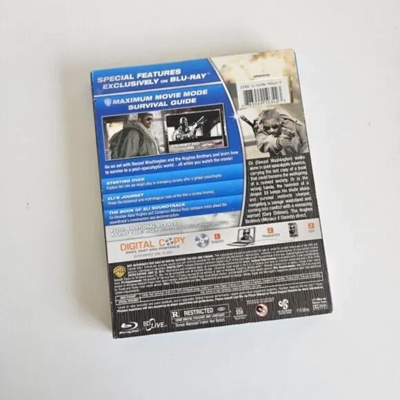 The Book Of Eli Blu-Ray + DVD Warner Bros Media Discs - Picture 2 of 3
